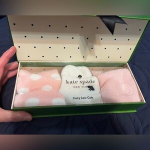 NWT Kate spade New York cozy low cuts sock 3 pc set